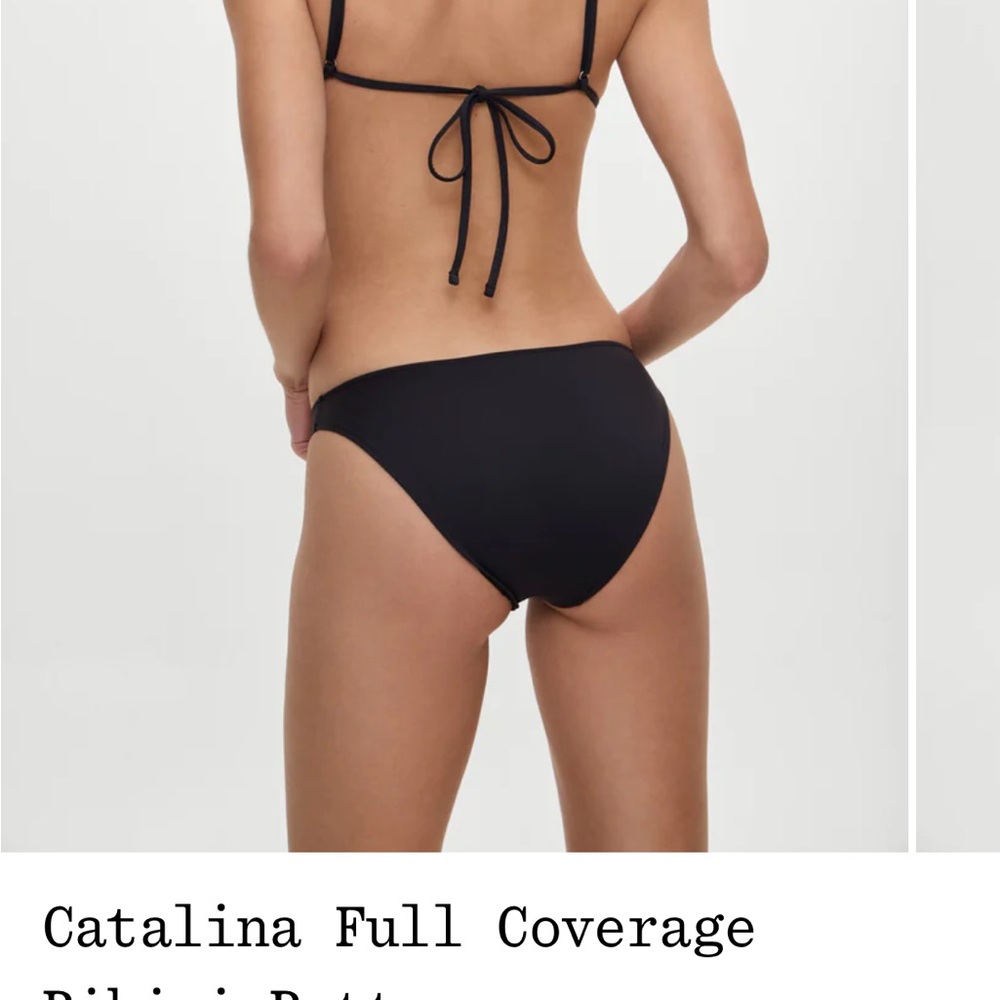 Frankie’s Bikini Catalina Women's Black Full Coverage Bikini Bottom